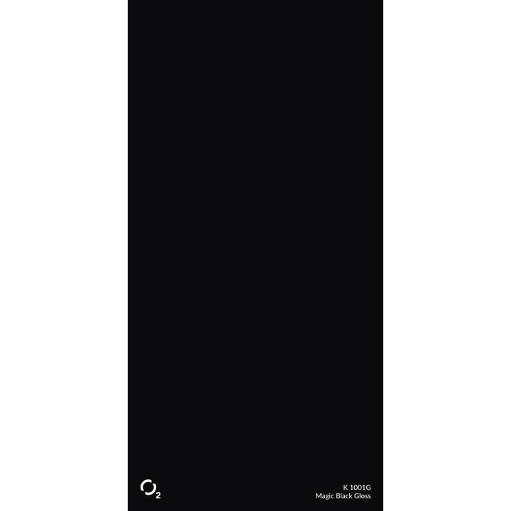 O2 laminate HPL 4ft x 8ft Magic Black Gloss
