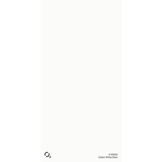 O2 laminate HPL 4ft x 8ft Cotton White Gloss
