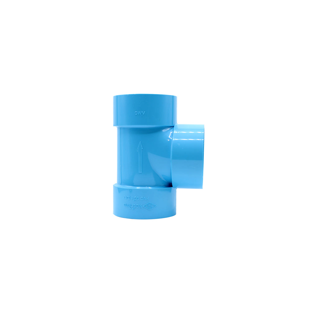PVC 90 Degree Tee 90y (DT) 1½" Blue