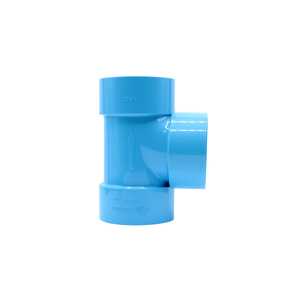 PVC 90 Degree Tee 90y (DT) 2½" Blue