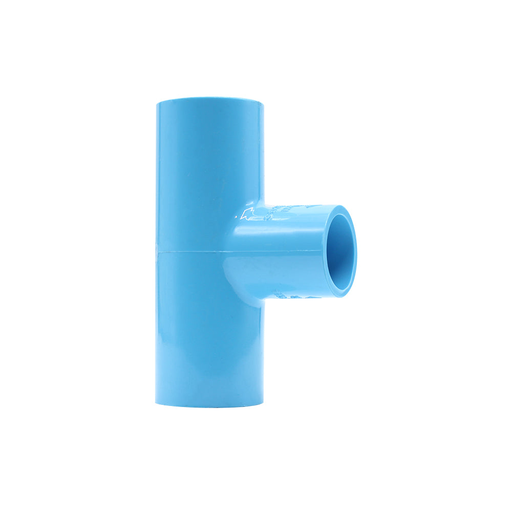 PVC TS Reducing Tee 1½" x 1" Blue