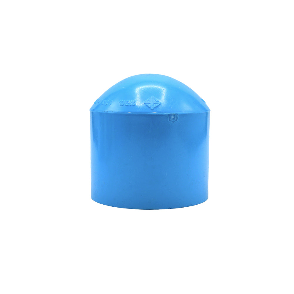 PVC TS Cap 4'' (100mm) Blue