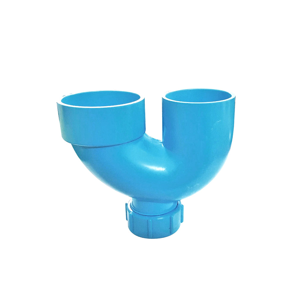 PVC U-Trap With Cap 1½" Blue