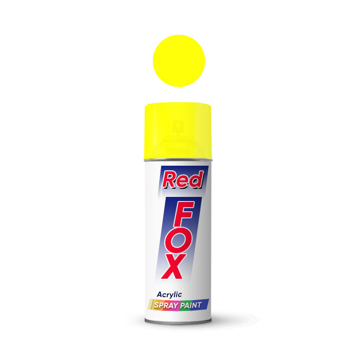 Red Fox Fluorescent Paint Yellow 350ml 1005