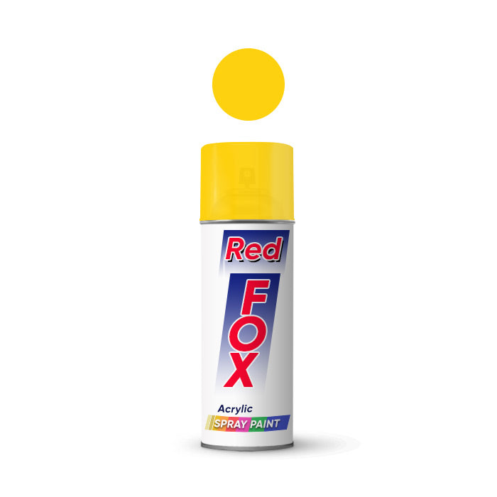 Red Fox Spray Paint Medium Yellow 350ml 25