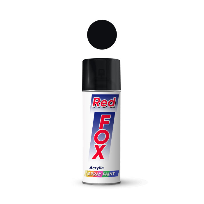 Red Fox Spray Paint Black 350ml 39
