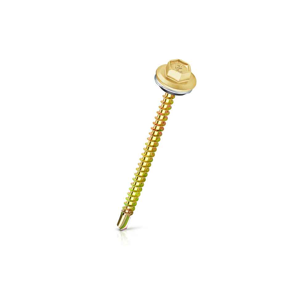 Self Drilling Screw Metal With Bonded Washer 1½"