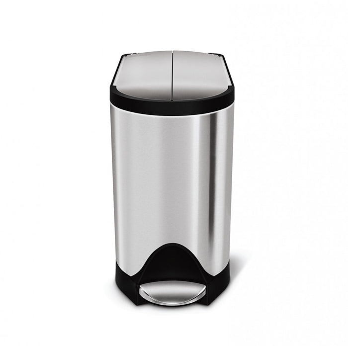 Simplehuman Butterfly Bin Brushed Stainless Steel FPP 10L