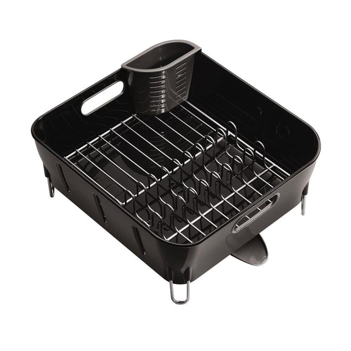 Simplehuman Plastic Compact Dishrack Black