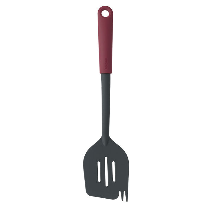 Brabantia Spatula Plus Fork - Aubergine Red