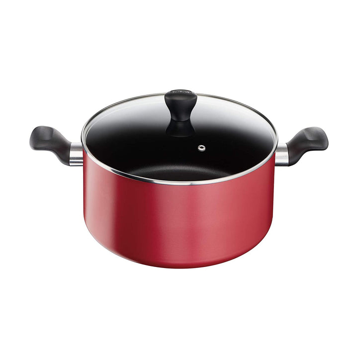 Tefal Super Cook 12pc Set Non-Stick Red