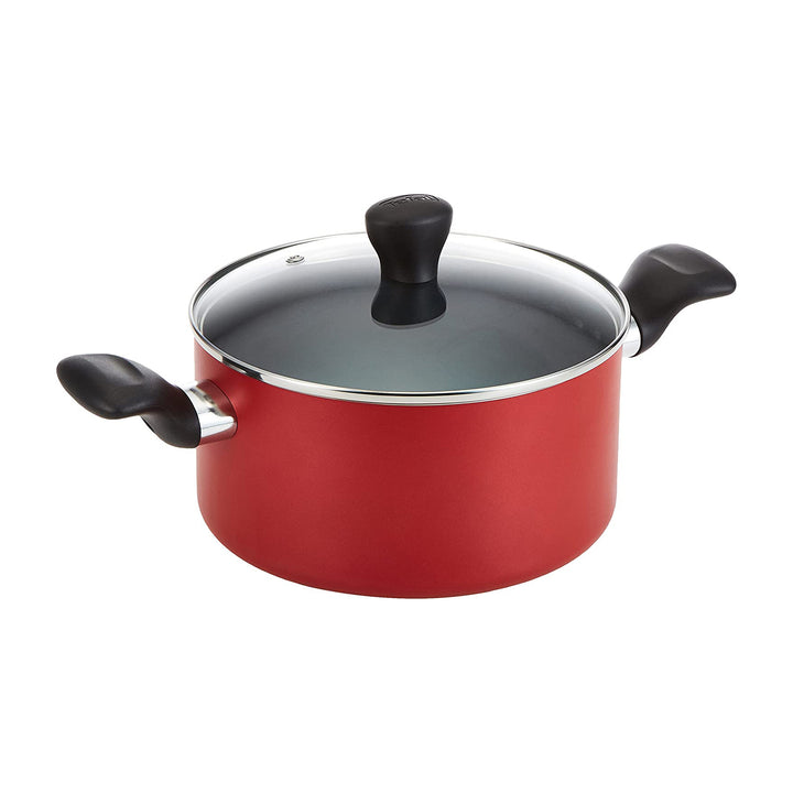 Tefal Super Cook 12pc Set Non-Stick Red