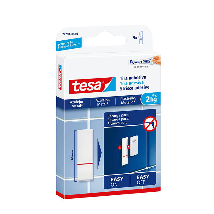 Tesa Powerstrip Refill For Tiles/Smooth Surfaces Upto 2kg