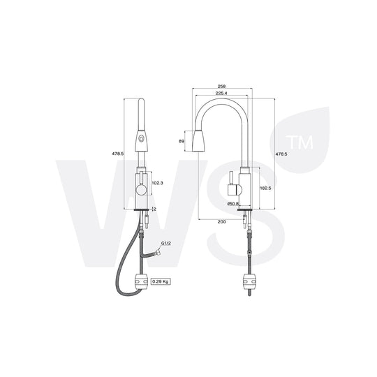 Sink Faucet 1/2 Inch WP-0174