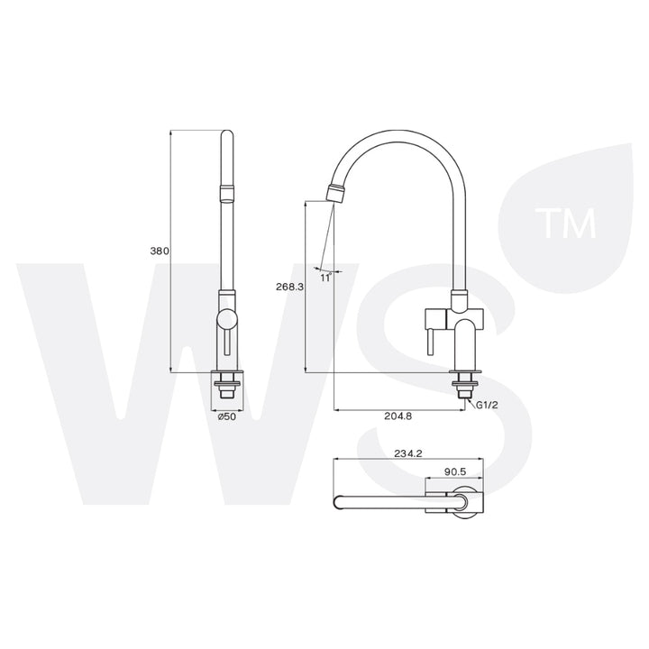 Sink Faucet 1/2 inch WP-0231J