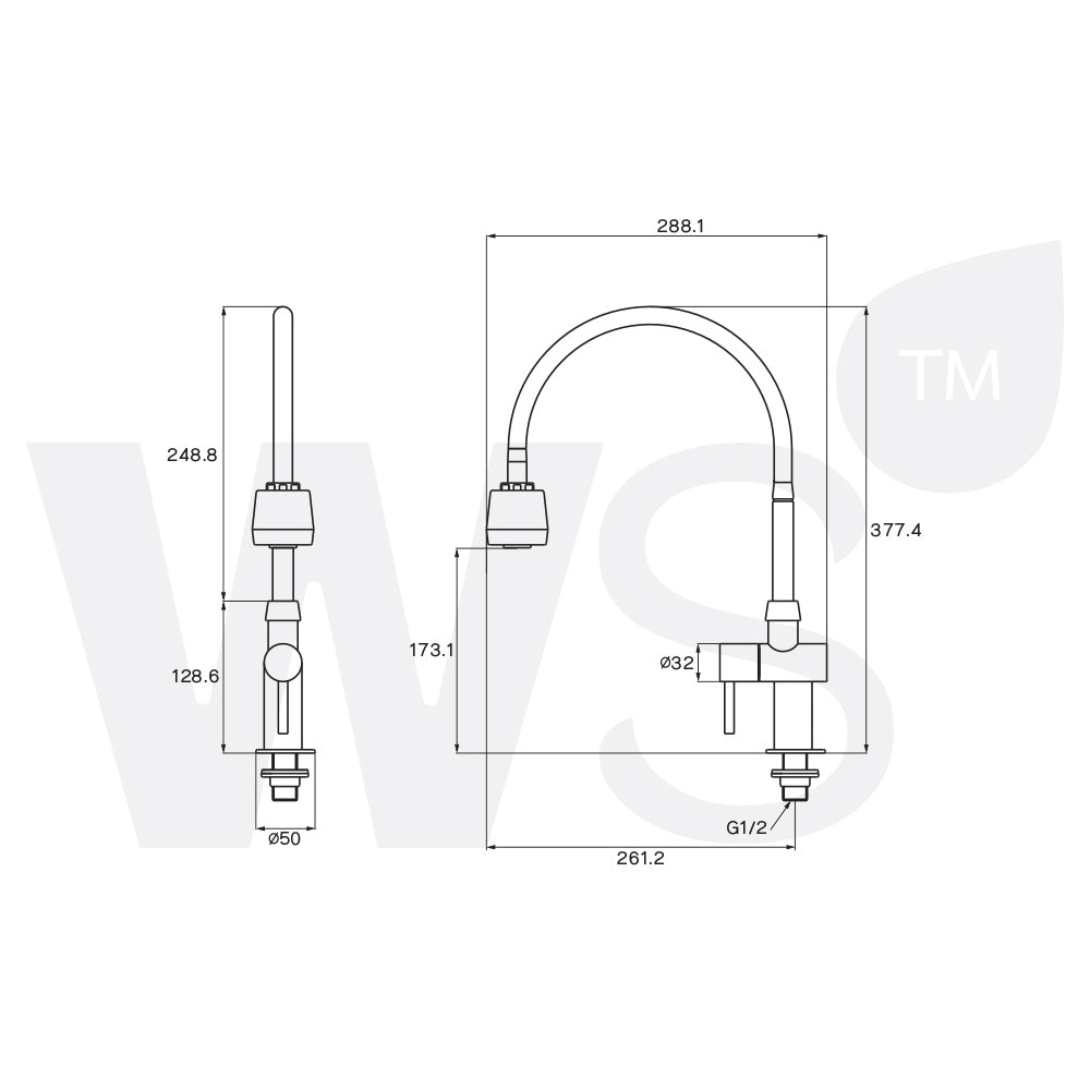 Sink Faucet 1/2IN WP-0233