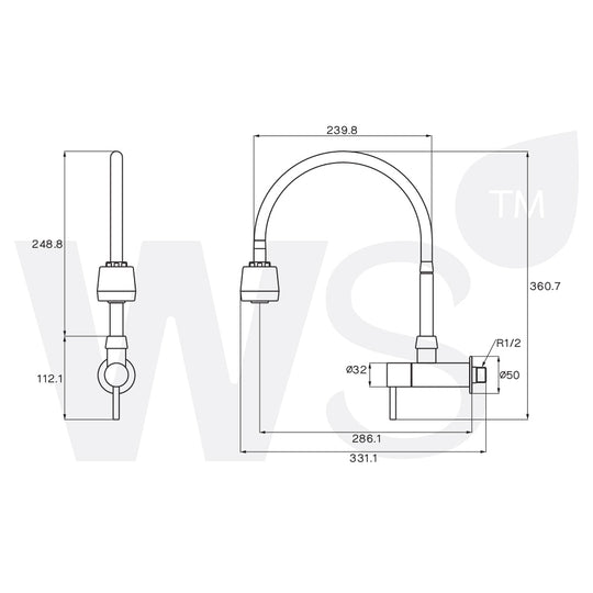 Sink Faucet 1/2 Inch WP-0234