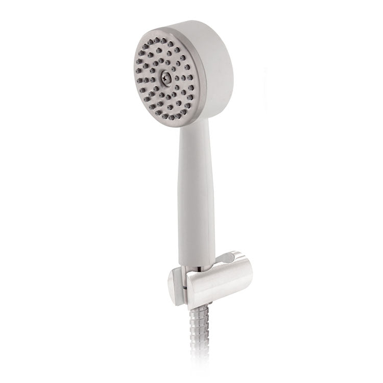 Hand Shower 2.5 Inch (Stainless Steel Hose) - White