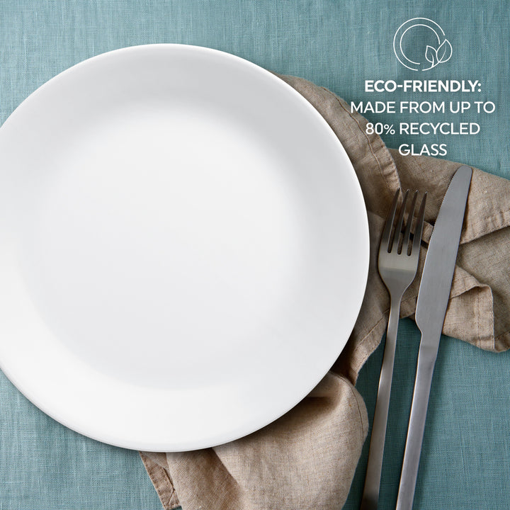 Corelle Livingware Luncheon Plate Winter Frost White 8-1/2