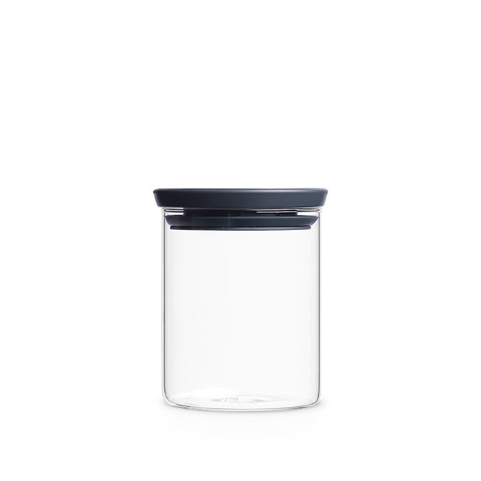Brabantia Stackable Glass Jars-Dark Grey Lid 0.3lt