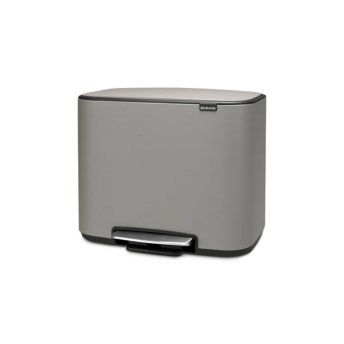 Brabantia Pedal Bin Mineral Concrete Grey 36L