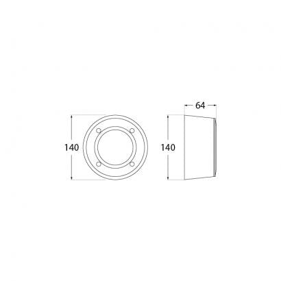 Fumagalli Extraleti Black 100 3w Warm White