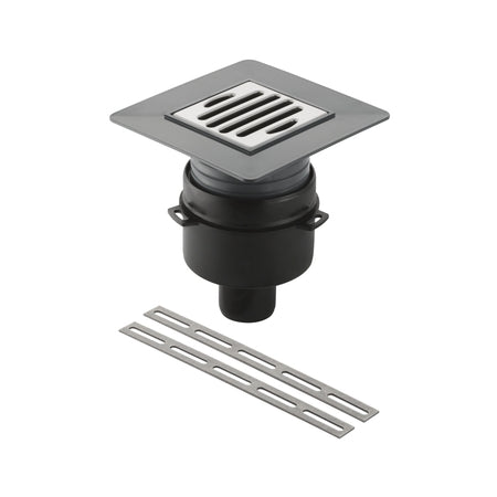 Geberit HDPE floor drain with PVC inlet funnel 50mm