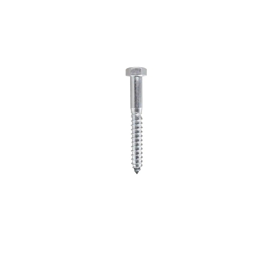 SS304 Hexagon Head Wood Screw 12mm x 120mm