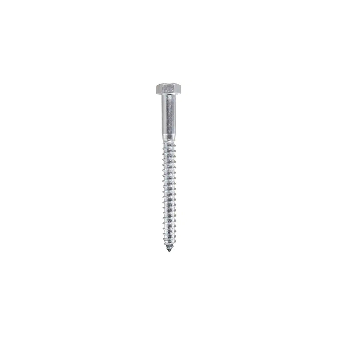SS304 Hexagon Head Wood Screw 12mm x 120mm