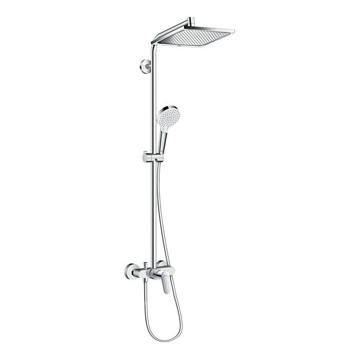 Crometta E Showerpipe 240 1jet with single lever mixer