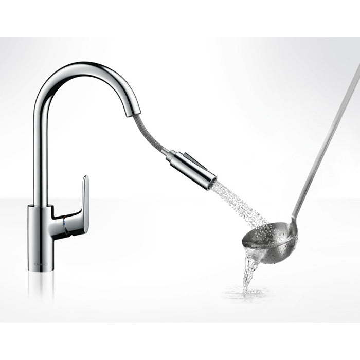 Focus Kitchen Mixer 240 with Pull-Out Spray
