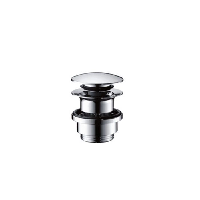 Waste Push-Open w/Overflow hole Chrome Dn32