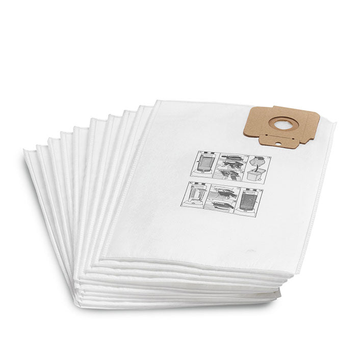 Karcher Fleece filter bags, 10 x , CV 30, CV 38, CV 48