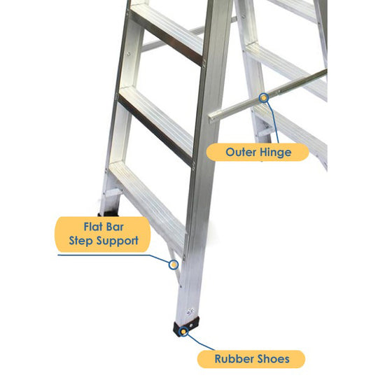 Aluminium Ladder 6 Steps DS06 56"