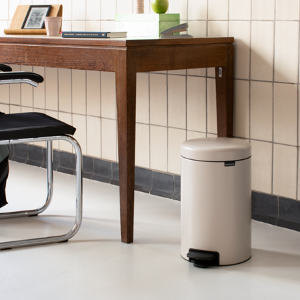 Brabantia NewIcon Pedal Bin, 12L Soft Beige 149924