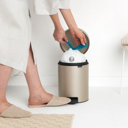 Brabantia NewIcon Pedal Bin, 5L Metallic Gold 304422