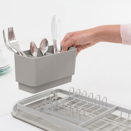 Brabantia SinkSide Compact Dish Drying Rack Mid Grey 230004