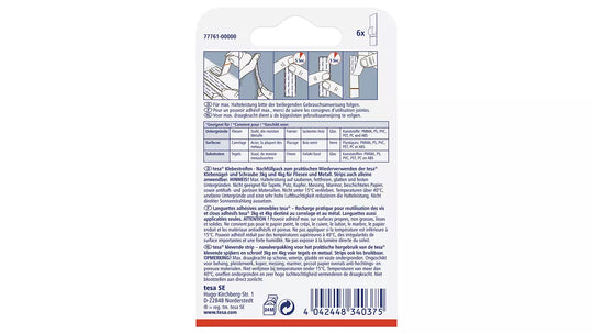 Tesa Powerstrip Refill For Tiles/Smooth Surfaces Upto 3kg